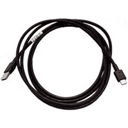 Zebra CBL-CS6-S07-04 USB Cable, CS6080 Cordless Cradle (CR6080-SC100F4WW or CR6080-SC100F4CN) Cable: USB-C (Cradle) to USB-A (Host) Cable, 7 ft. (2.1m), Straight - Midnight Black