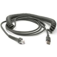 Datalogic 90A052066  Enhanced USB Cable (15 ft, Type A, Coiled, POT).   For use with Datalogic Gryphon BarCode Scanners