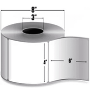 Honeywell Datamax 420970 4 x 6 in.  Thermal Transfer Label , 4 rolls/case, 1000 labels/roll, 4000/case. Color: White.   For use with Datamax/Zebra Tabletop Printers. Recommended Datamx Ribbons: GPR+, PGR+, PGR-A, SDR-A