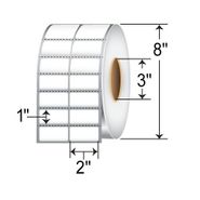 Honeywell 420967 2 in. x 1 in. 3 in. Core, 8 in. OD Duratran II TT Paper Label, 5500 labels/roll, 12 rolls/case.  For use with M/I/H Class/PD43/PM42/PM43/PM43c/PX4i/PX6i printers.