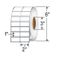 Honeywell 420967 2 in. x 1 in. 3 in. Core, 8 in. OD Duratran II TT Paper Label, 5500 labels/roll, 12 rolls/case.  For use with M/I/H Class/PD43/PM42/PM43/PM43c/PX4i/PX6i printers.