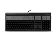 Cherry G86-61410EUADAA 14" USB Keyboard with 3-TRK Magnetic Stripe Reader, SPOS Black QWERTY 