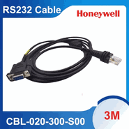 Honeywell CBL-GIL-300-S00-02  Gilbarco Passport Cable (RS232, 5V Signal, Black, DB9F, Straight). Voyager 1200g, 1250g, 1300g, Xenon 1902, 1950, 1960 Series.
