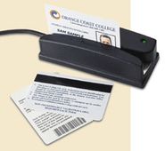 Id TechWCR3227-633 Omni Combo MSR/Barcode Reader (3 Track, Vis Red, RS232/PS)  - Color: Black