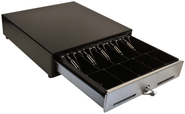 MS Cash Drawer CF-405-KSI-M-B-9 Serial Cash Drawer - 15.9 x 16.7 x 4.46 in.  -  Includes DB9F Serial Cable - MEDIA - COLOR: BLACK  