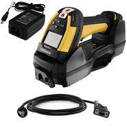 Datalogic PM9600-DHP910RBK20 PowerScan PM9600, High Performance, 910MHz, Display/4-Key Keypad, Removable Battery, RS-232 Kit (Kit includes Scanner, cradle BC9630-910, Cable CAB-548, Power Supply 8-0935 and Power Cord 6003-0941)
