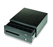 POSIFLEX CR3110L01 CR-1000 15.75 in. x 16.15 in.  x 3.4 in. Cash Drawer, Printer Driven Scratch Resistant Paint,  Color: Black, 5-Bill 6-Coin Tray, USA or CAN. Cable included.