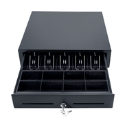 STAR Micronics 37968790 CD4-1616 Choice Cash Drawer, Color: Black, 16W x 16D, 5 Bill-5 Coin, Printer-Driven, Cable Included, 2 Media Slots