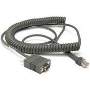 Zebra  CBA-R03-C12PAR RS232 Cable (12 ft., STD DB9F, TxD on Pin 2, Coiled) - Replaces CBA-R06-C20PAR