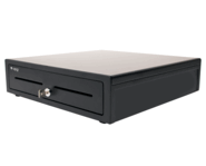 AGP VB484A-BL1616-235 16 x 16 x 4 in. Vasario 9 Pin RS-232 Serial Cash Drawer, Color: Black, Painted Front, 5B/5C, 2 Media Slots, Keyed Alike