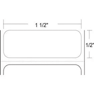 Zebra 10011693 1.50 x 0.50 in. Z-Ultimate 3000T White Synthetic Labels, 9420 Labels/Roll, 3-ID, 8-OD, Not Perforated, 4 Rolls/Case,.   Compatible Printers: Tabeltop  