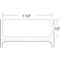 Zebra 10011693 1.50 x 0.50 in. Z-Ultimate 3000T White Synthetic Labels, 9420 Labels/Roll, 3-ID, 8-OD, Not Perforated, 4 Rolls/Case,.   Compatible Tabeltop Printers. 