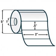 Zebra 18943 2.00 x 0.50 in. Z-Ultimate 3000T White Synthetic Labels, 4550 Labels/Roll, 8 Rolls/Case, 1-ID, 5-OD, Priced per Case.     Compatible Printers: Desktop Printers