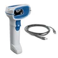 Zebra DS8108-HC, USB KIT: DS8108-HC4000BVZWW 1D/2D Area Imager, CBA-U21-S07ZBR Shielded USB Cable.   Color: White.  Warranty: 5 Year Warranty.