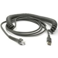 Zebra CBA-U29-C15ZAR USB 15 feet, Shielded Cable, Coiled.