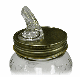 Tessco For You 4 Pack Mason Jar Pour Spouts With Flap Regular Mouth Size 70 Mm Mason Jar Pouring Lids Suitable For Any Liquid Leak Proof(Black, Silver