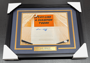 11x14 Lou Holtz Notre Dame Play Like A Champion Autographed Framed Photo JSA Coa