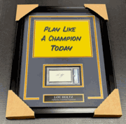A1 Lou Holtz Notre Dame Signed Autographed Index Psa Framed w/ 8x10 Photo