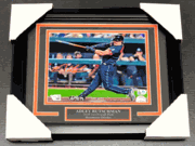 ADLEY RUTSCHMAN ORIOLES AUTOGRAPHED 8X10 FRAMED FANATICS COA CITY CONNECT JERSEY