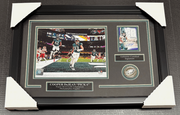 COOPER DEJEAN PICK 6 EAGLES SB LIX AUTOGRAPHED CARD WITH 8X10 Photo Framed