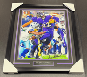 Derrick Henry Baltimore Ravens Autographed 16x20 Photo Framed BAS Beckett Holo
