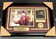 Joe Gibbs Washington Redskins Authentic Autographed Book Cut Framed 8x10 Photo
