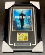 KEANU REEVES Custom Framed Autographed 8x10 Photo John Wick Movie JSA COA