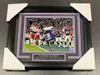 LAMAR JACKSON BALTIMORE RAVENS FLIP GAME WINNING TOUCHDOWN Framed 8x10 Photo 