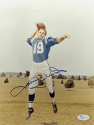 JOHNNY UNITAS SIGNED AUTOGRAPHED BALTIMORE COLTS 8X10 PHOTO JSA AUTHENTIC