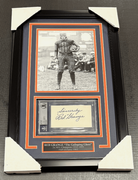 Red Grange Signed Autographed BAS Beckett Cut Chicago Bears Framed 8x10