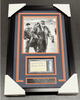George Halas Chicago Bears AUTOGRAPHED INDEX CUT WITH FRAMED 8X10 PHOTO PSA COA