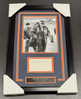 George Halas Chicago Bears AUTOGRAPHED INDEX CUT WITH FRAMED 8X10 PHOTO JSA COA