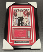PAUL BEAR BRYANT AUTOGRAPHED ALABAMA BAS BECKETT CUT WITH FRAMED 8X10 PHOTO SLAB