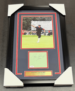 Payne Stewart Authentic Signed Autographed Cut JSA Framed with 8x10 Golf Photo