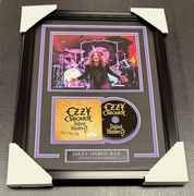 Ozzy Osbourne Rare Authentic Signed Autographed CD Framed with 8x10 Photo JSA Coa 