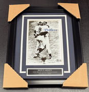 DON LARSEN SIGNED AUTOGRAPHED 1956 PG WORLD SERIES YANKEES FRAMED 8X10 BAS COA