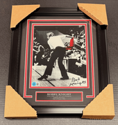 Bob Bobby Knight Signed Autographed 8x10 Framed Photo BAS Becektt Throwing Chair