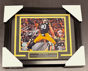 T.J. WATT PITTSBURGH STEELERS AUTOGRAPHED 8X10 PHOTO FRAMED BAS BECKETT HOLO
