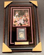 Jim Valvano Autographed Slab Framed With 8x10 Photo Beckett Bas Certified Authentic 