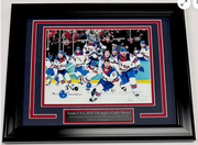 2026 USA HOCKEY GOLD MEDAL WIN OLYMPICS FRAMED 8X10 TEAM PHOTO CELEBRATION