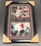 BOB BOBBY KNIGHT AUOTGRAPHED 8x10 FRAMED PHOTO JSA COA THROWING CHAIR