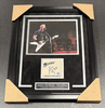 James Hetfield Signed Autographed Cut Framed w/ 8x10 Photo Metallica Beckett BAS