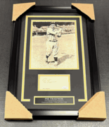 Pie Traynor Pittsburgh Pirates Autographed Cut W 8x10 Photo Framed Jsa Coa