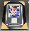 A1 Tom Landry Dallas Cowboys Autographed Signed Cut W 8x10 Framed Photo Jsa Coa