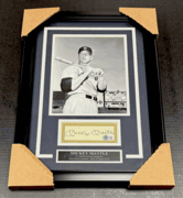 Mickey Mantle Autographed Framed Cut Beckett Bas Framed 8x10 Photo New York Yankees