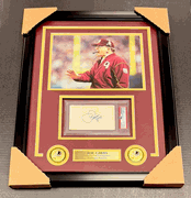 Joe Gibbs Washington Redskins Authentic Autographed PSA Cut Framed 8x10 Photo