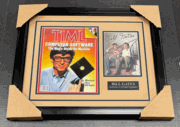 Bill Gates Signed Authentic Autographed Photo Steve Jobs 8x10 Framed Jsa Letter