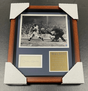MICKEY MANTLE Autographed Cut Signature Facsimile Reprint Framed 8x10 Photo