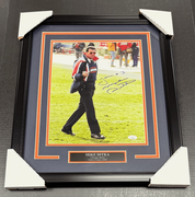 MIKE DITKA FINGER Chicago BEARS AUTOGRAPHED SIGNED 11x14 FRAMED PHOTO JSA COA