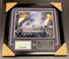 RAY LEWIS AUTOGRAPHED CUT JSA COA FRAMED WITH 11X14 PHOTO LAST DANCE RAVENS